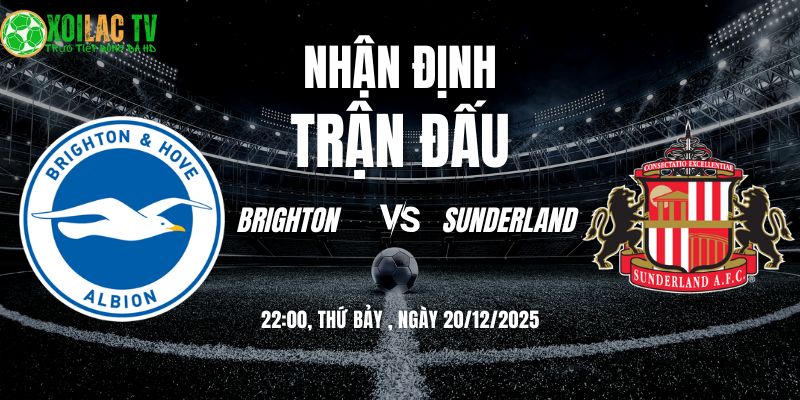 Nhận định Brighton vs Sunderland 22h00 20/12/2025